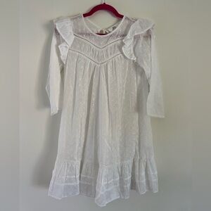 DRA white eyelet dress